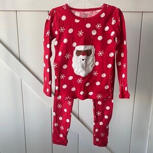 Carter's Red Santa Polka Dot Kids Pajama Set